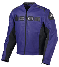 Icon Blue Accelerant Leather Jacket 